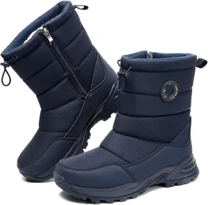 Ladmiple Winter Boots For Women Waterproof Snow Cute Ankle Booties Warm Fur Lined Anti-Slip Outdoor Walking Shoes