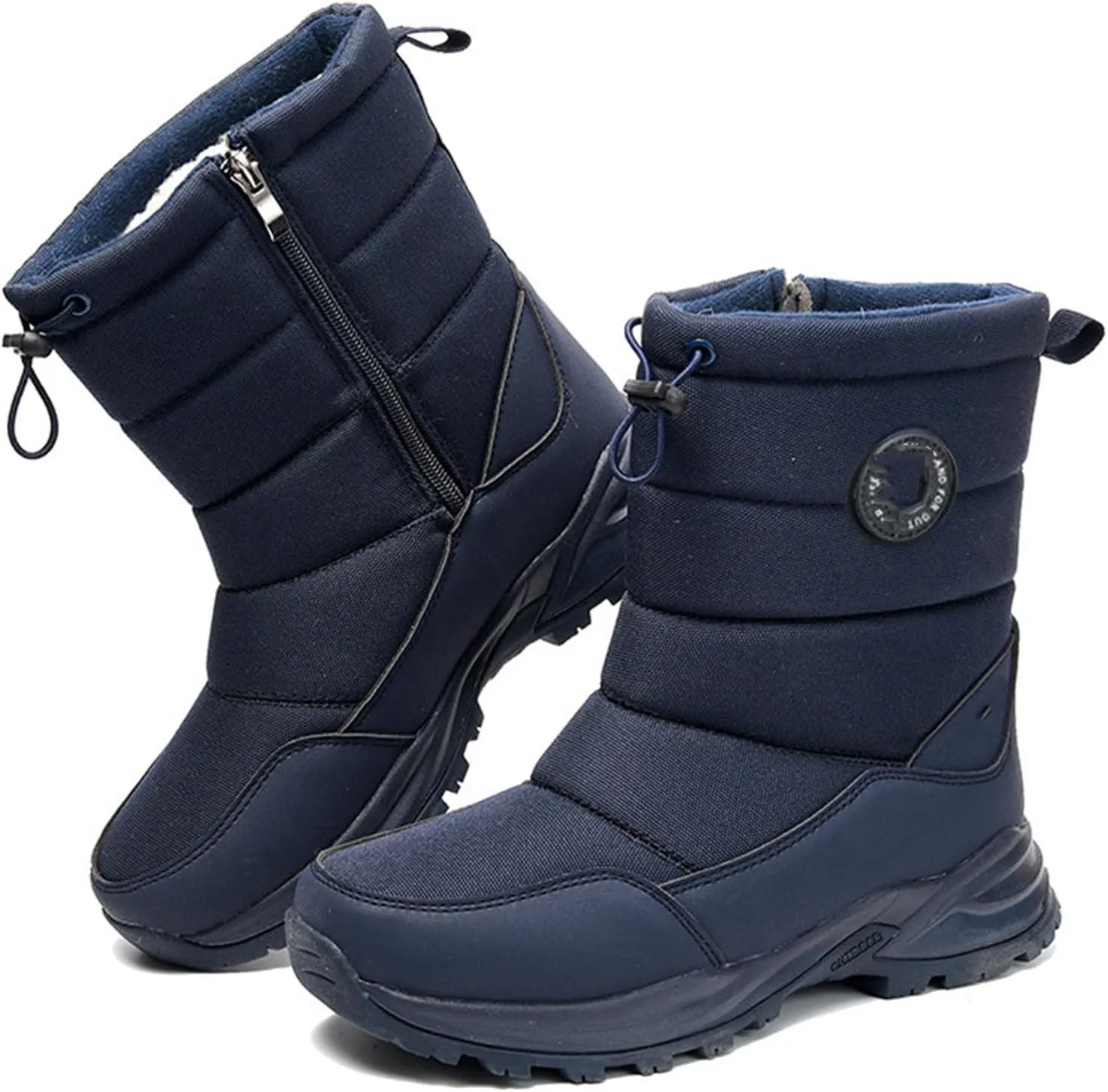 Ladmiple Winter Boots For Women Waterproof Snow Cute Ankle Booties Warm Fur Lined Anti-Slip Outdoor Walking Shoes