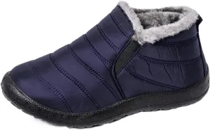 Ladmiple Winter Boots For Women Waterproof Snow Non Slip Warm Fur Lined Anti-Slip Ankle Booties Outdoor Walking Shoes