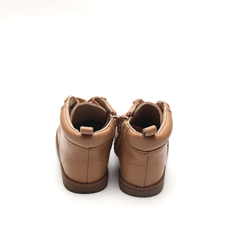 Leather Combat Boot | Color 'Tan'