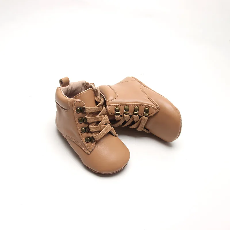 Leather Combat Boot | Color 'Tan'