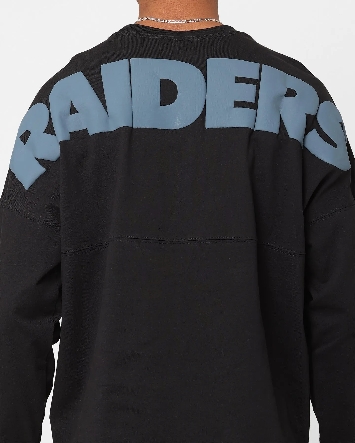 Majestic Athletic Las Vegas Raiders Tonal Stark Long Sleeve T-Shirt Faded Black