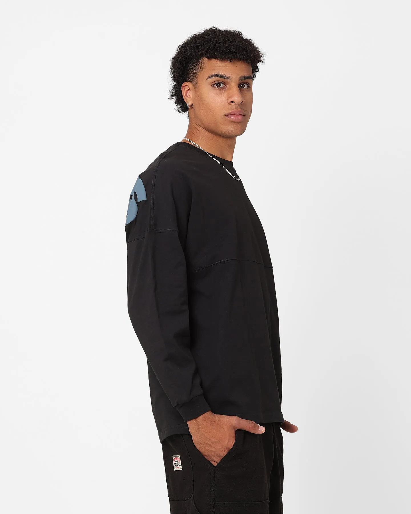Majestic Athletic Las Vegas Raiders Tonal Stark Long Sleeve T-Shirt Faded Black