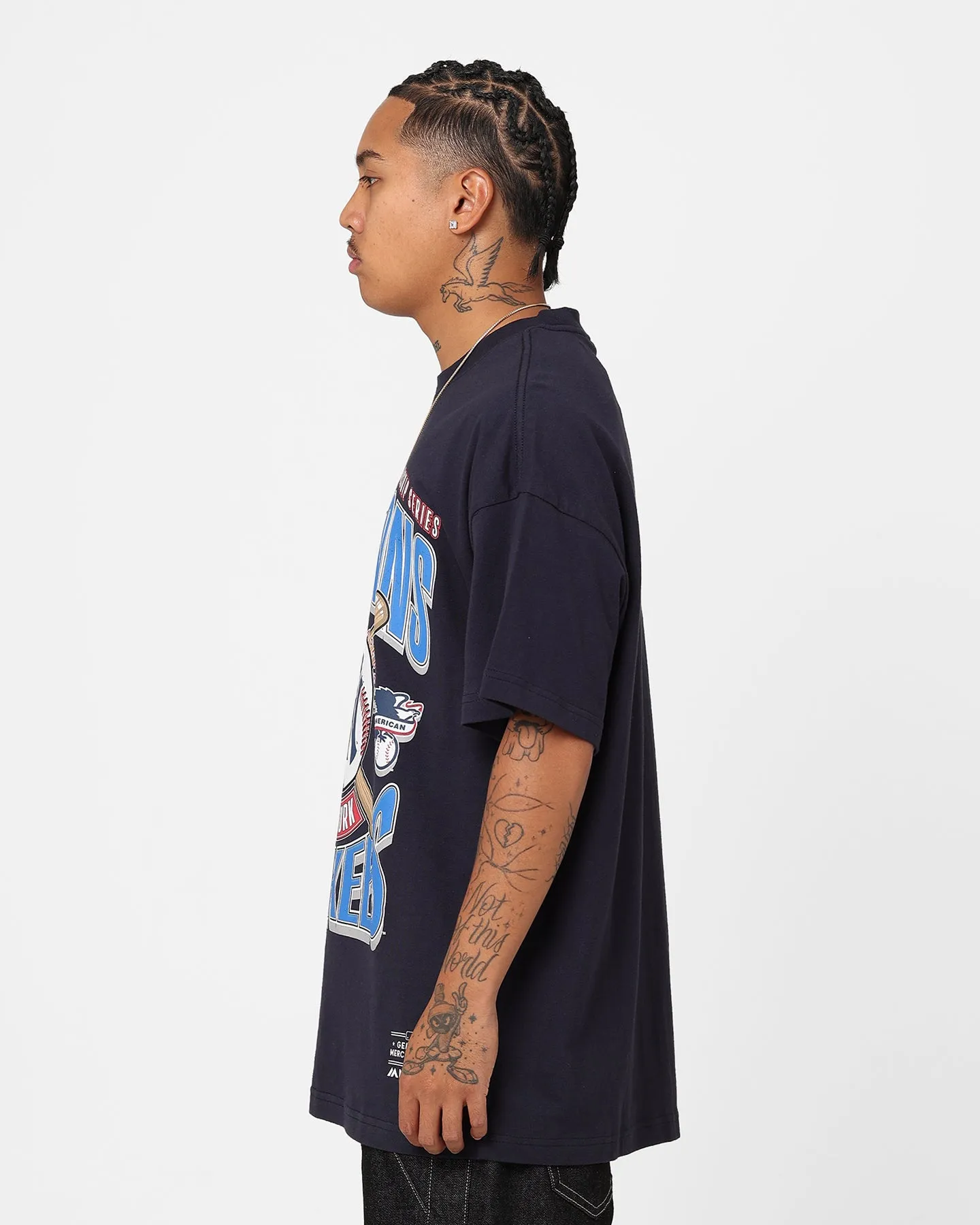 Majestic Athletic New York Yankees League Champs Boxy Oversized T-Shirt Seaborn