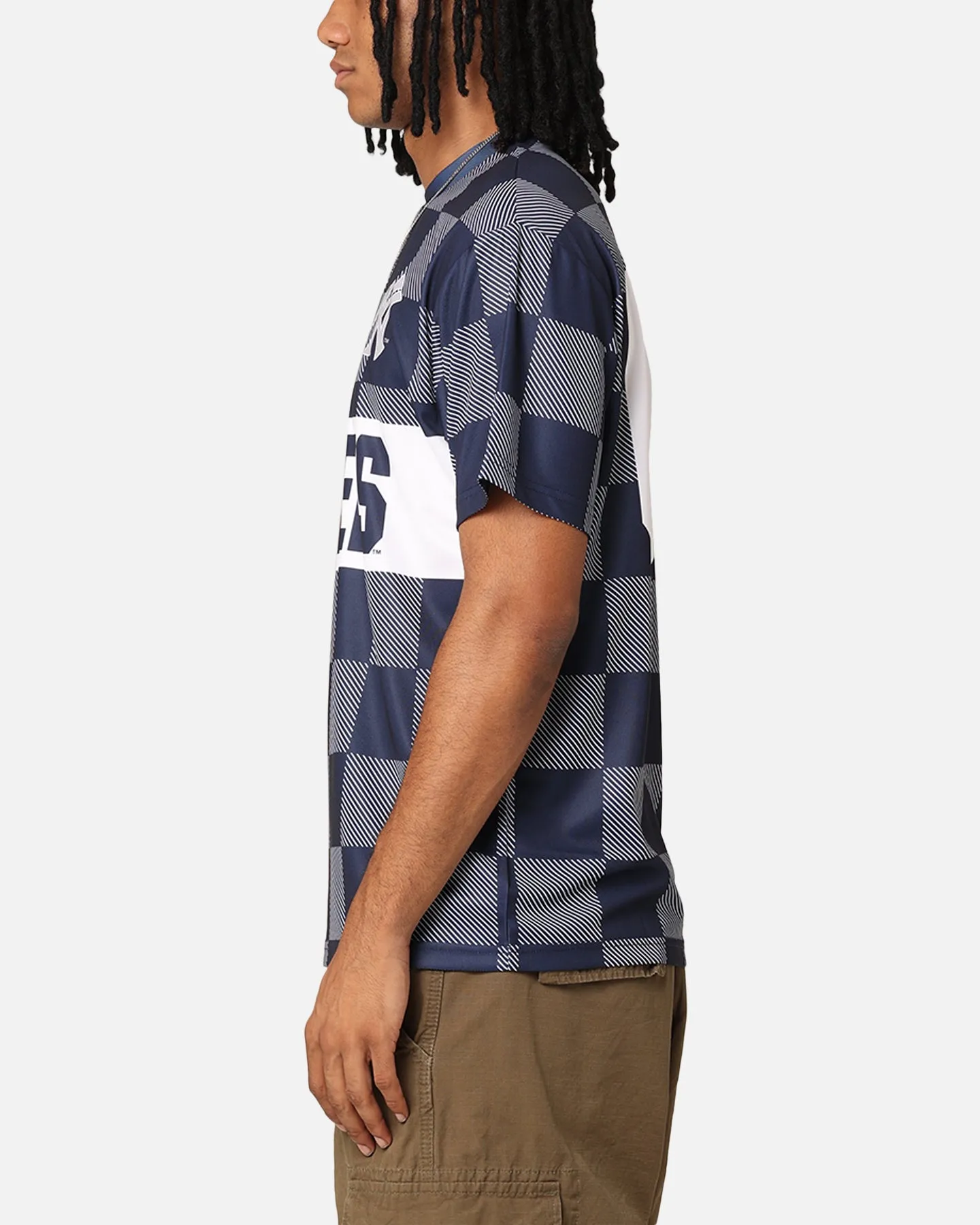 Majestic Athletic New York Yankees Team Line Checkered Jersey White/Navy