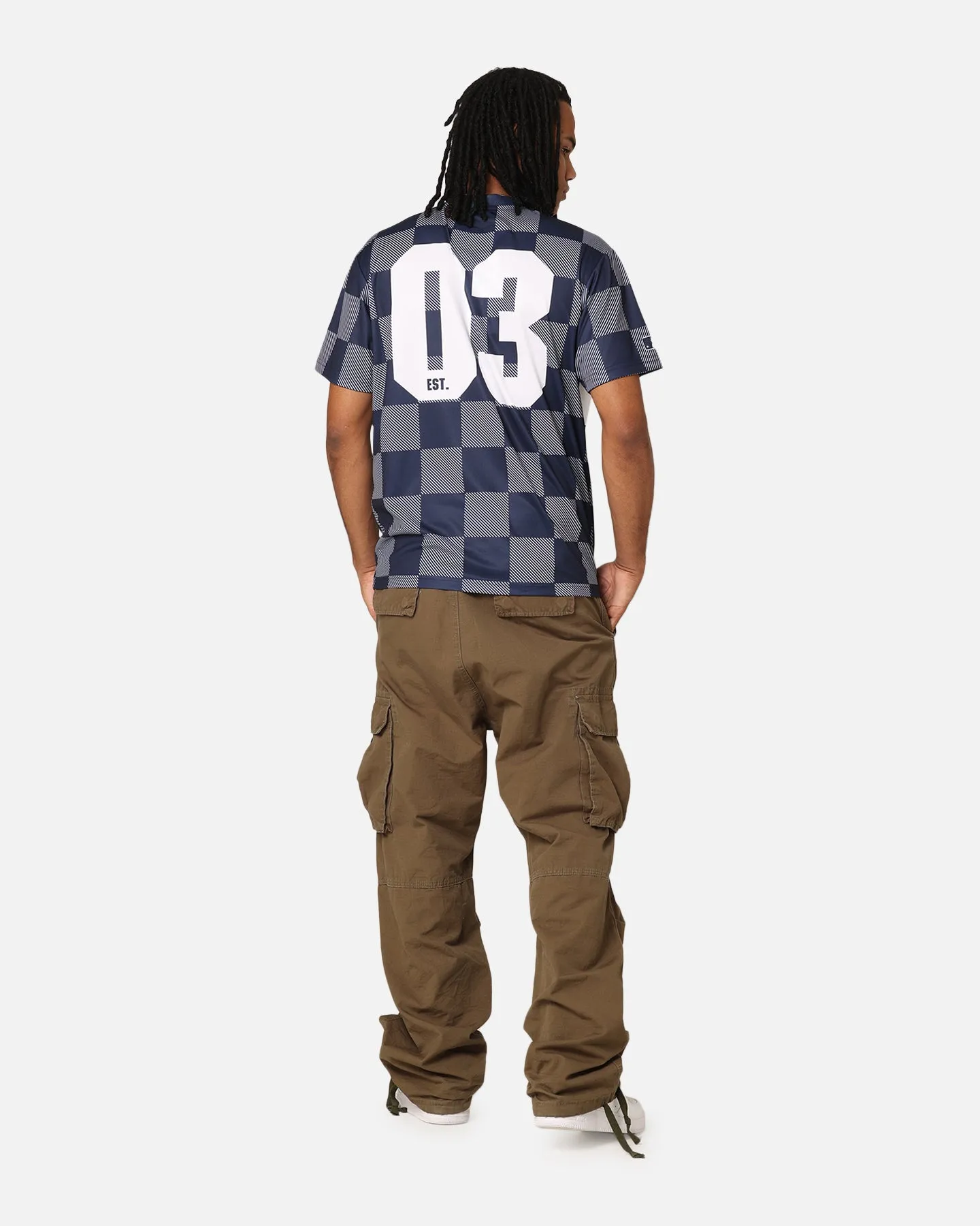 Majestic Athletic New York Yankees Team Line Checkered Jersey White/Navy