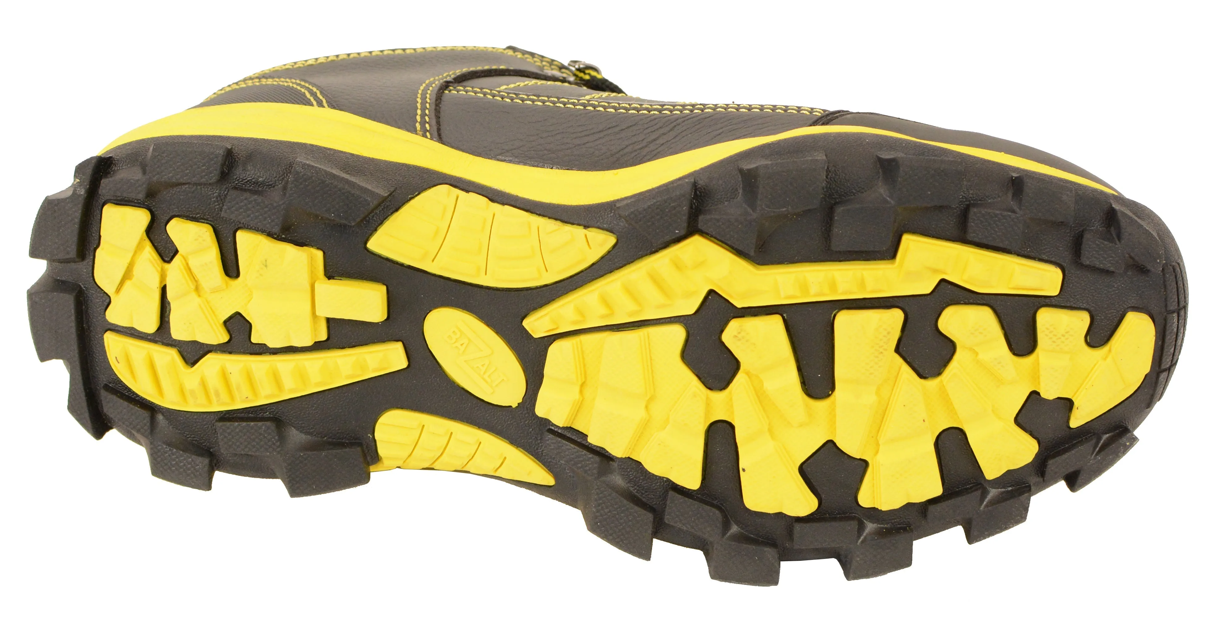 MBM9121ST-Men's Black & Yellow Water & Frost Proof Leather Shoe w/ Composite Toe