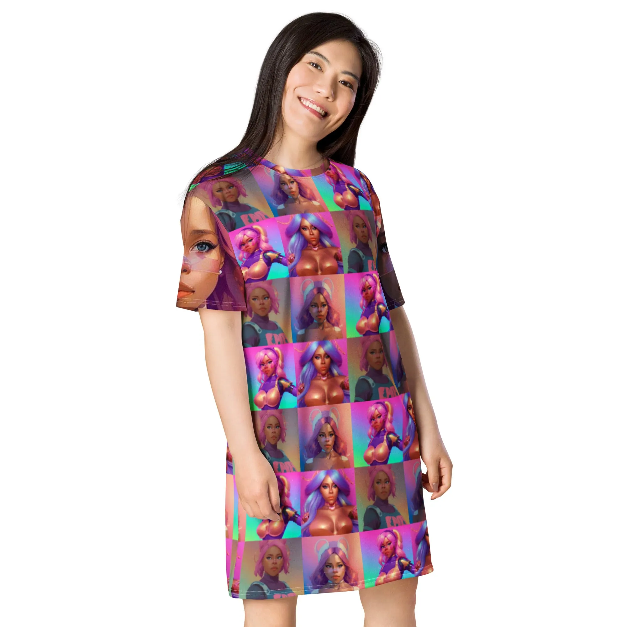 MelaninWaifu® T-shirt dress