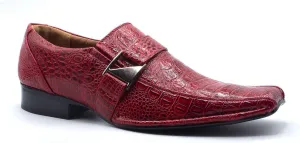 Men's 99344 Classic Square Toe Slip On Loafers Casual Dress Shoes