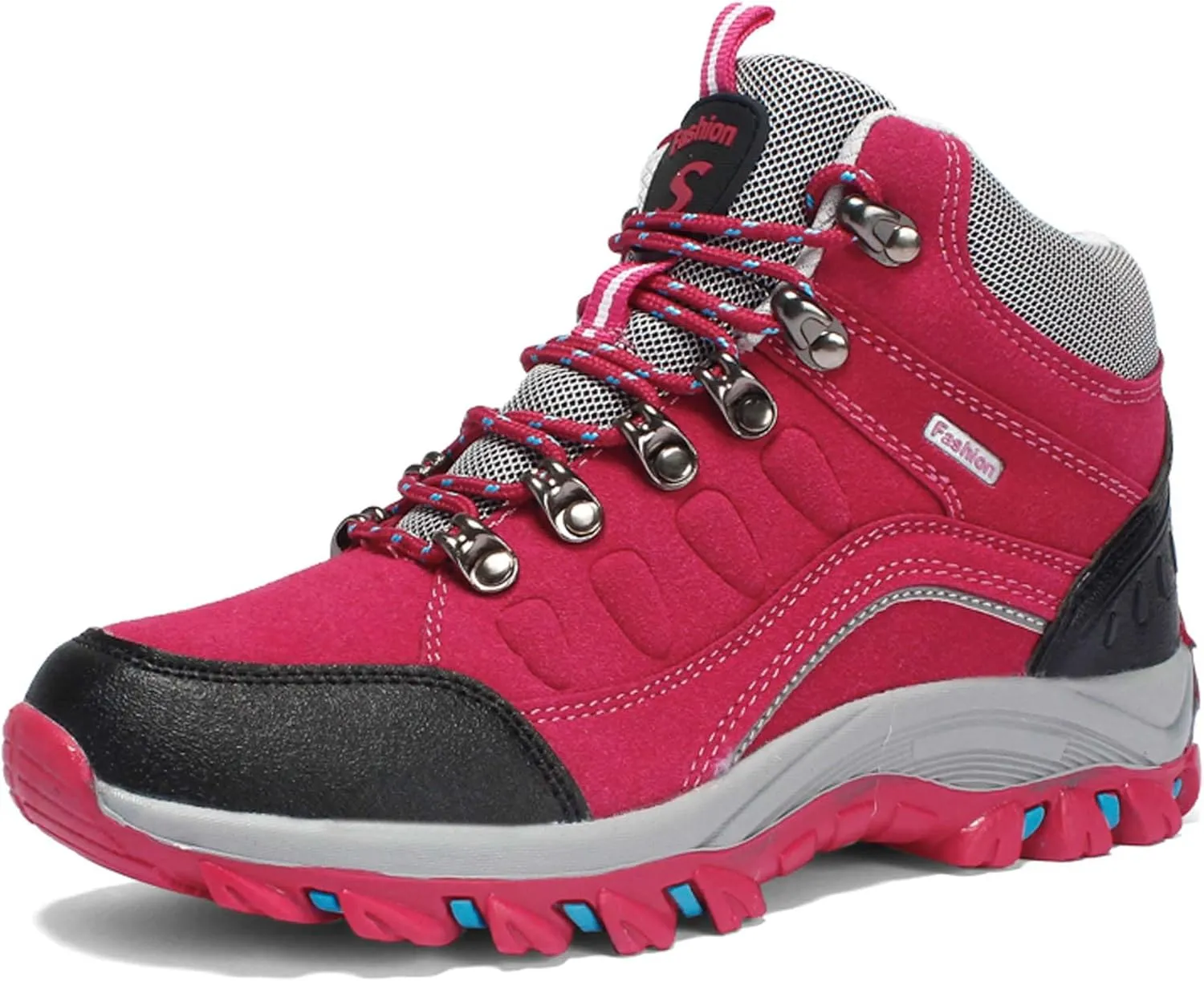 Mens And Womens Anti Slip And Wear Resistant Lace Up Hiking Boots Comfortable And Breathable Walking Boots Rubber Soles Scenic Spots Tourist Boots Couple Park Walking Boots Rock Climbing Boots