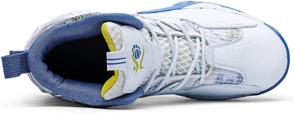 Men's Basketball Shoes Mid Basketball Sneakers Non-Slip Outdoor Cushioning Workout Shoes