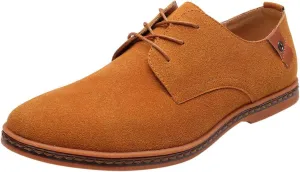 Mens Brown Dress Shoes Casual Oxford Business Shoe Leather Slip-on Loafer for Men Driving Office Outdoor Penny Comfort Stylish Footwear
