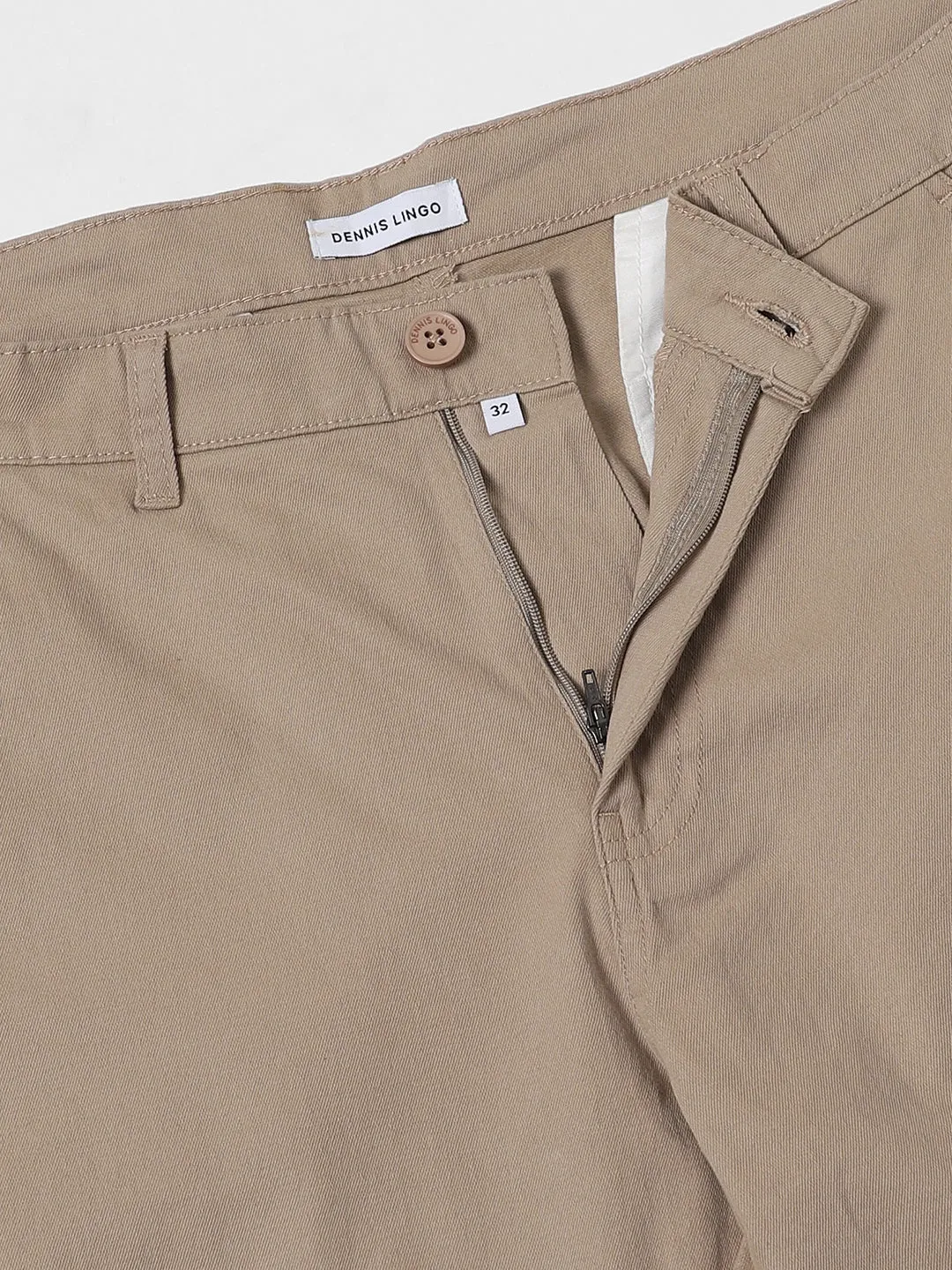 Men's Brown Slim Fit Cargos Trousers