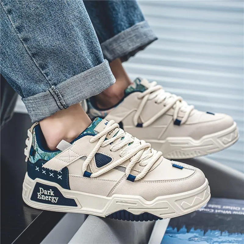 Men's Casual Shoe Classic Lace-Up Low Top Non Slip Fashion Comfortable Breathable Sneaker Men's Fashion Sneakers