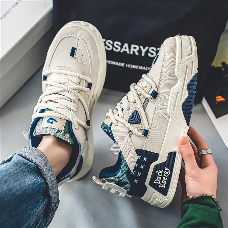 Men's Casual Shoe Classic Lace-Up Low Top Non Slip Fashion Comfortable Breathable Sneaker Men's Fashion Sneakers