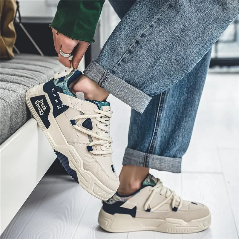 Men's Casual Shoe Classic Lace-Up Low Top Non Slip Fashion Comfortable Breathable Sneaker Men's Fashion Sneakers