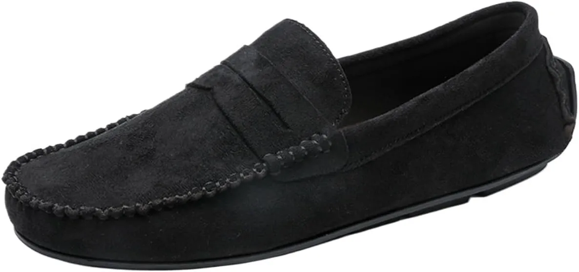 Men's Classic Loafers ?C Simple Smoking Moccasins, Flexible Anti-Slip Shoes, Comfortable and Fashionable Slip-Ons