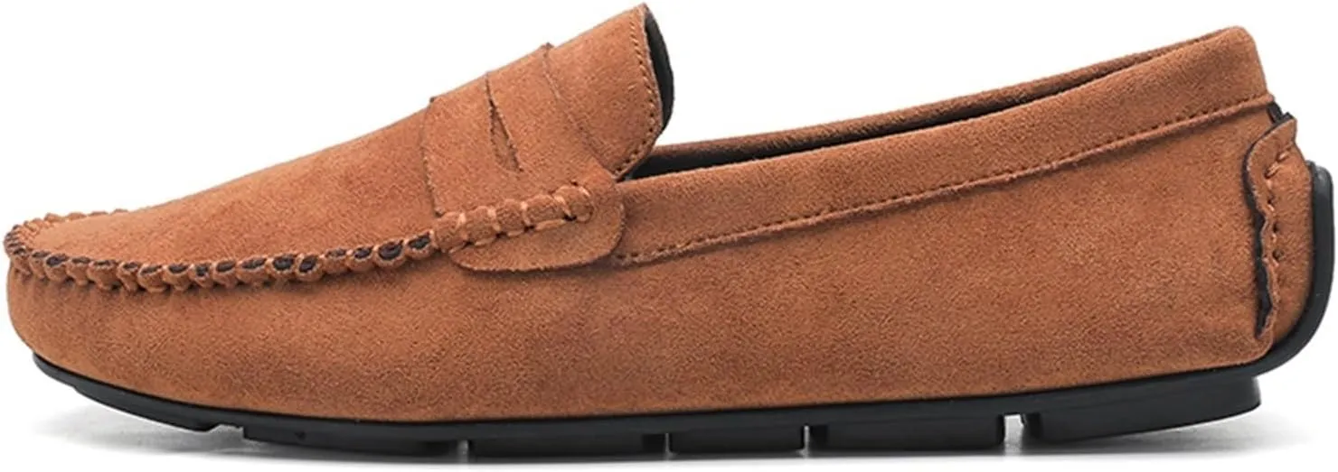 Men's Classic Loafers ?C Simple Smoking Moccasins, Flexible Anti-Slip Shoes, Comfortable and Fashionable Slip-Ons