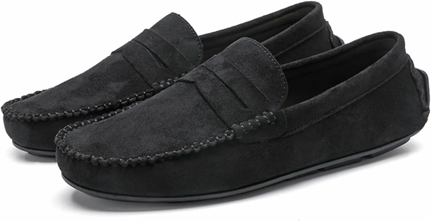 Men's Classic Loafers ?C Simple Smoking Moccasins, Flexible Anti-Slip Shoes, Comfortable and Fashionable Slip-Ons