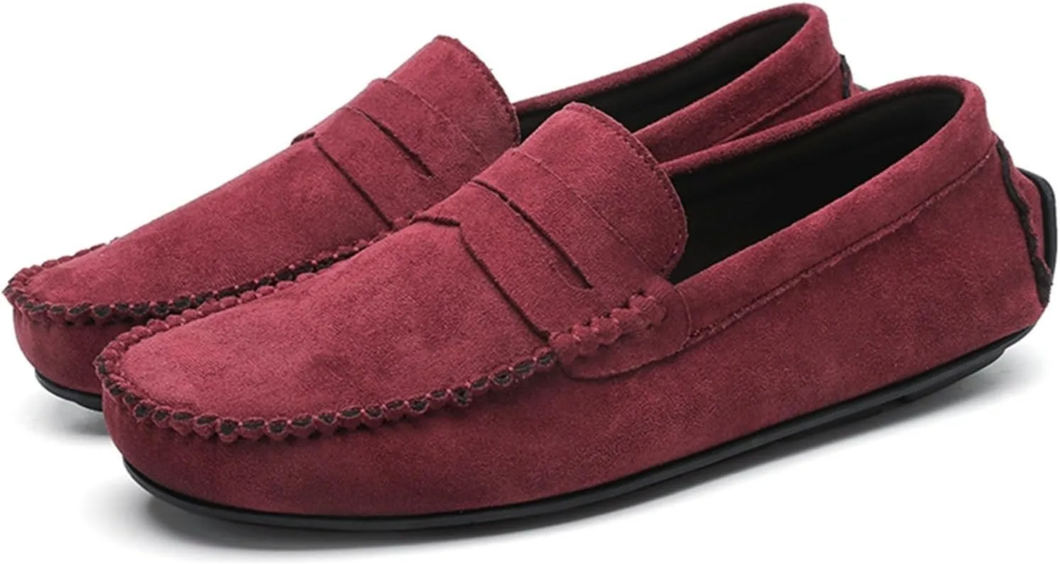 Men's Classic Loafers ?C Simple Smoking Moccasins, Flexible Anti-Slip Shoes, Comfortable and Fashionable Slip-Ons