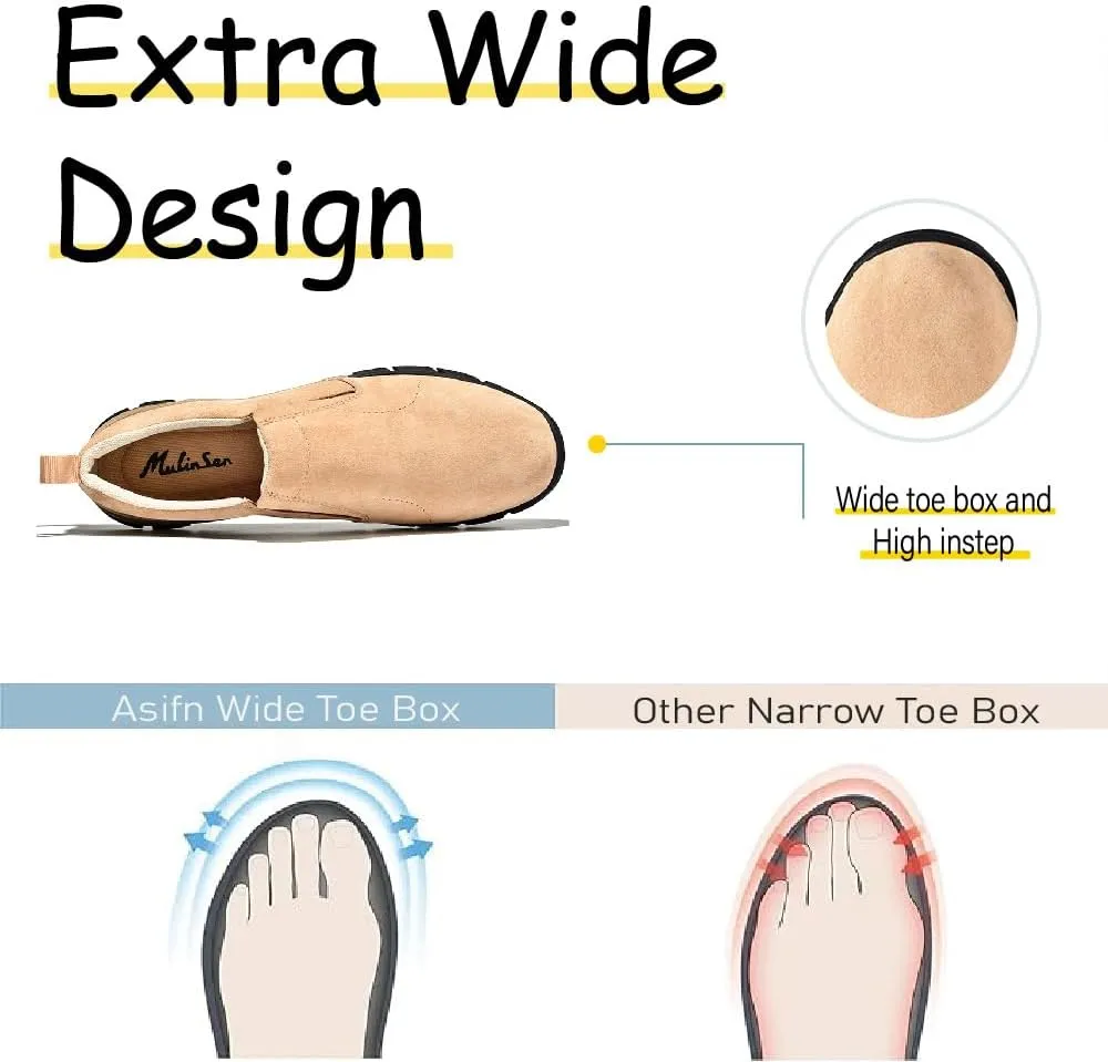 Mens Classic Loafers Non-Slip Casual Walking Shoes Lightweight Outdoor Shoes Breathable Comfortable Work Shoes
