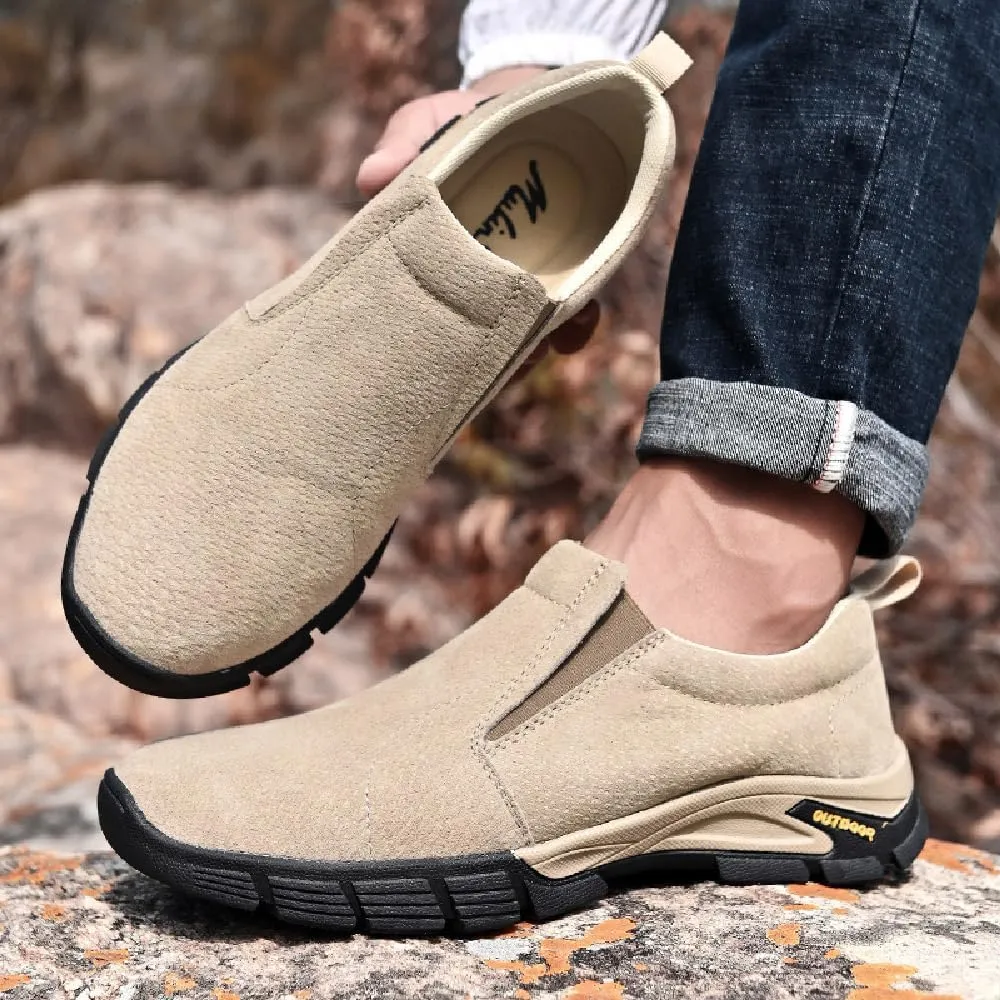 Mens Classic Loafers Non-Slip Casual Walking Shoes Lightweight Outdoor Shoes Breathable Comfortable Work Shoes