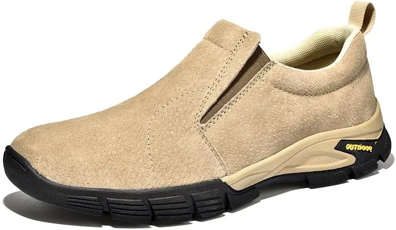 Mens Classic Loafers Non-Slip Casual Walking Shoes Lightweight Outdoor Shoes Breathable Comfortable Work Shoes