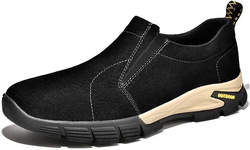 Mens Classic Loafers Non-Slip Casual Walking Shoes Lightweight Outdoor Shoes Breathable Comfortable Work Shoes