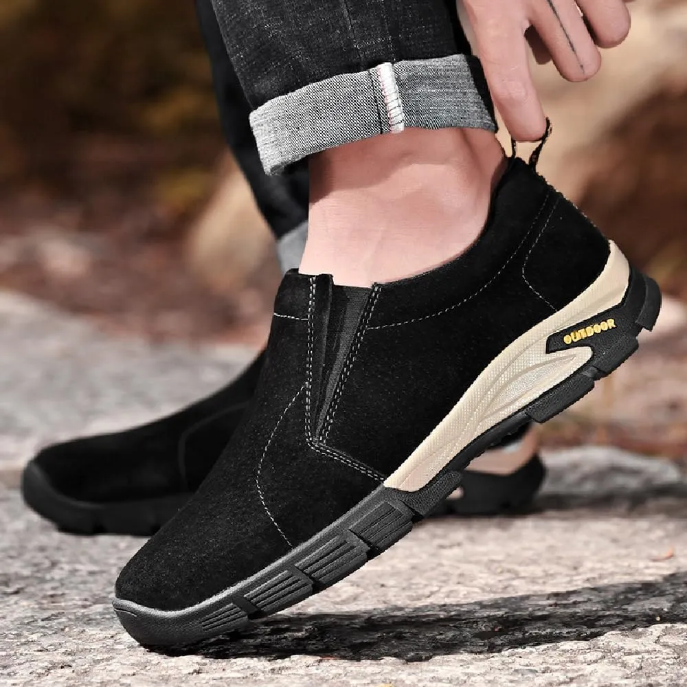Mens Classic Loafers Non-Slip Casual Walking Shoes Lightweight Outdoor Shoes Breathable Comfortable Work Shoes