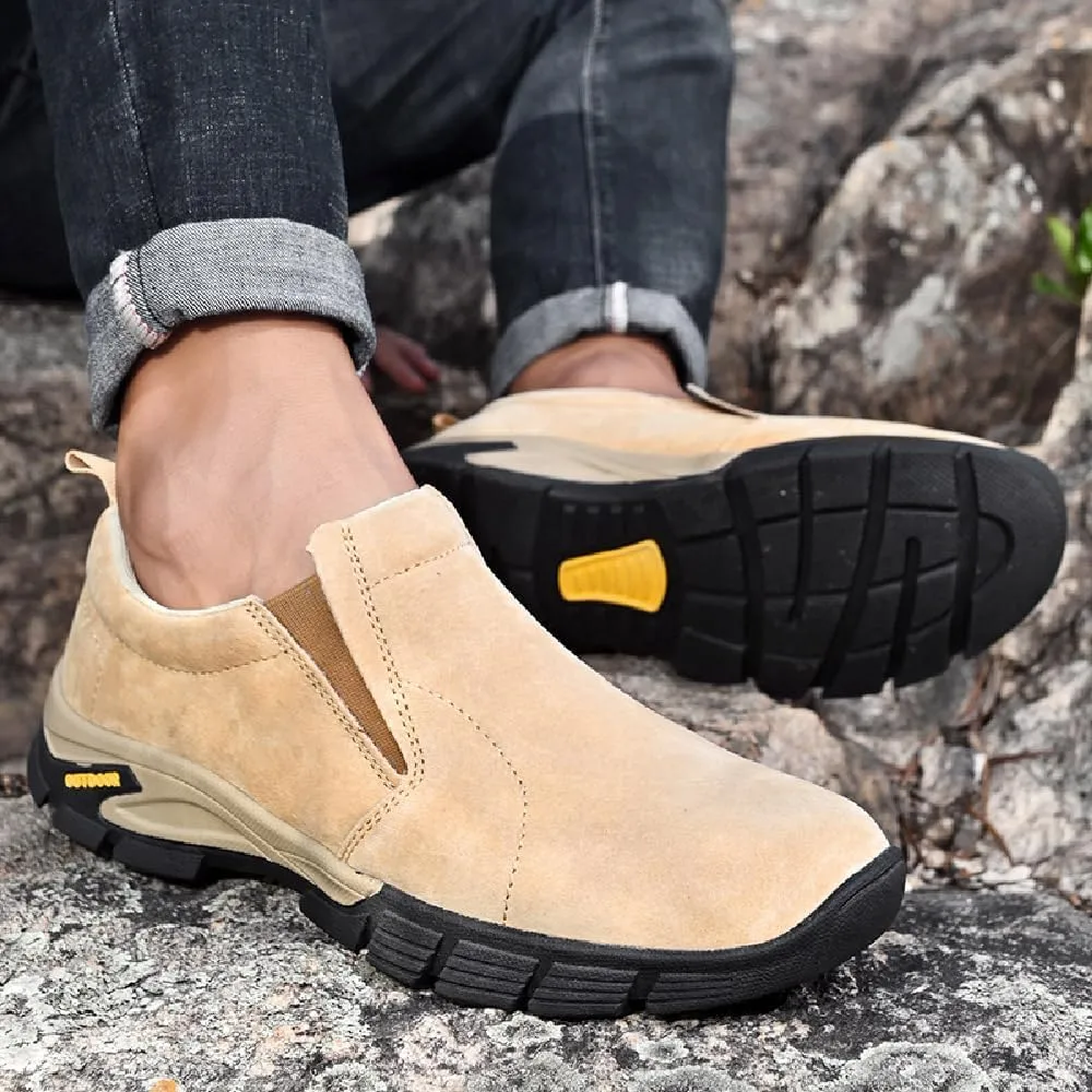 Mens Classic Loafers Non-Slip Casual Walking Shoes Lightweight Outdoor Shoes Breathable Comfortable Work Shoes