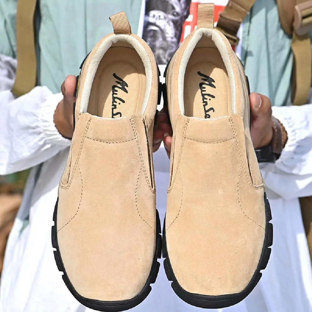 Mens Classic Loafers Non-Slip Casual Walking Shoes Lightweight Outdoor Shoes Breathable Comfortable Work Shoes