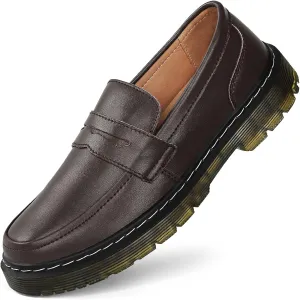 Men's Classic Penny Loafers Fashion Comfort Casual Slip-on Dress Shoes