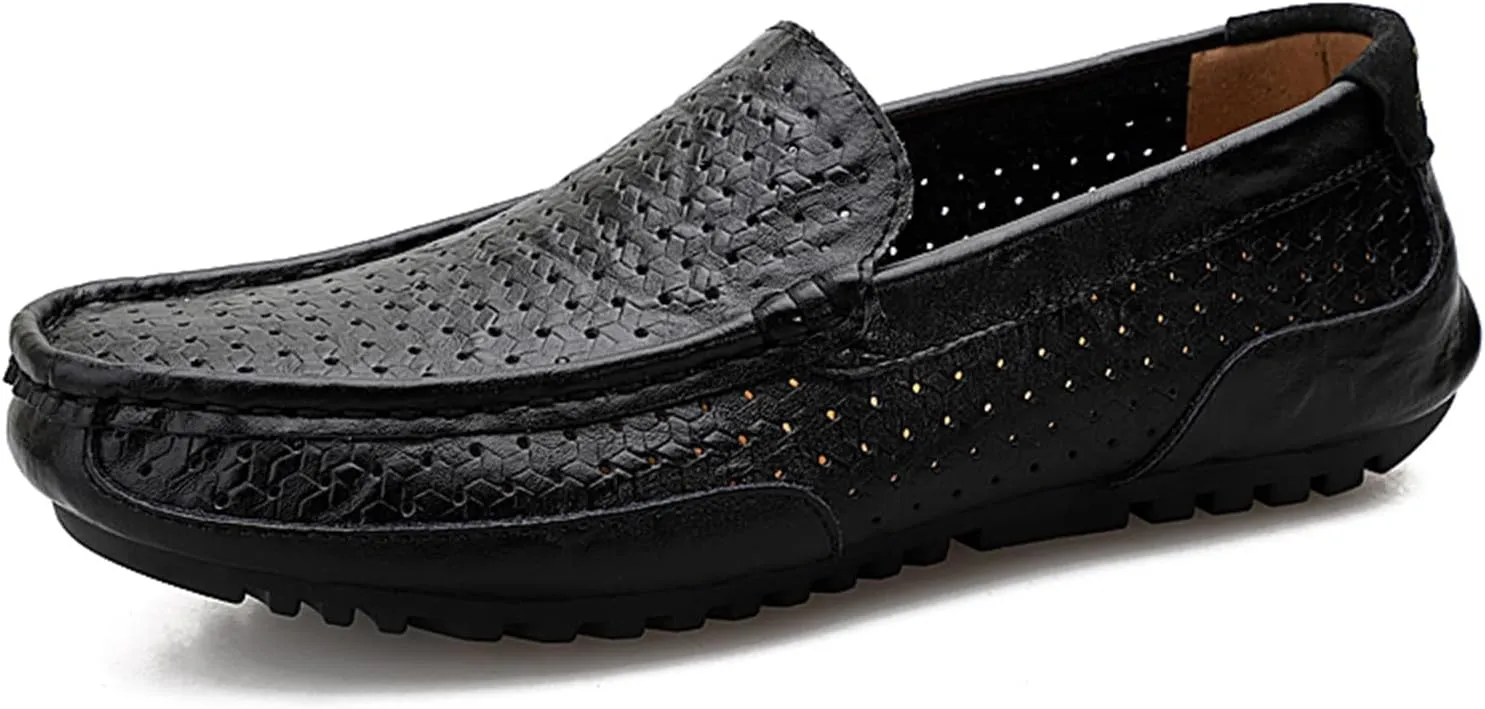 Men's Classic Penny Loafers Office Casual Slip on Loafers Men's Soft and Breathable Driving Shoes