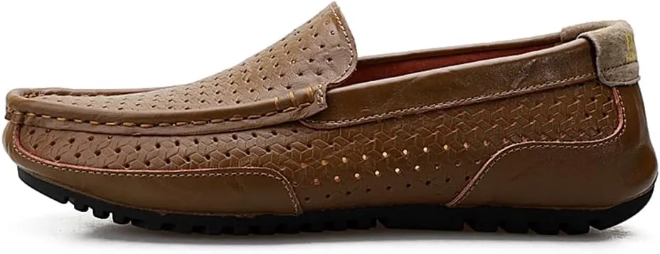Men's Classic Penny Loafers Office Casual Slip on Loafers Men's Soft and Breathable Driving Shoes