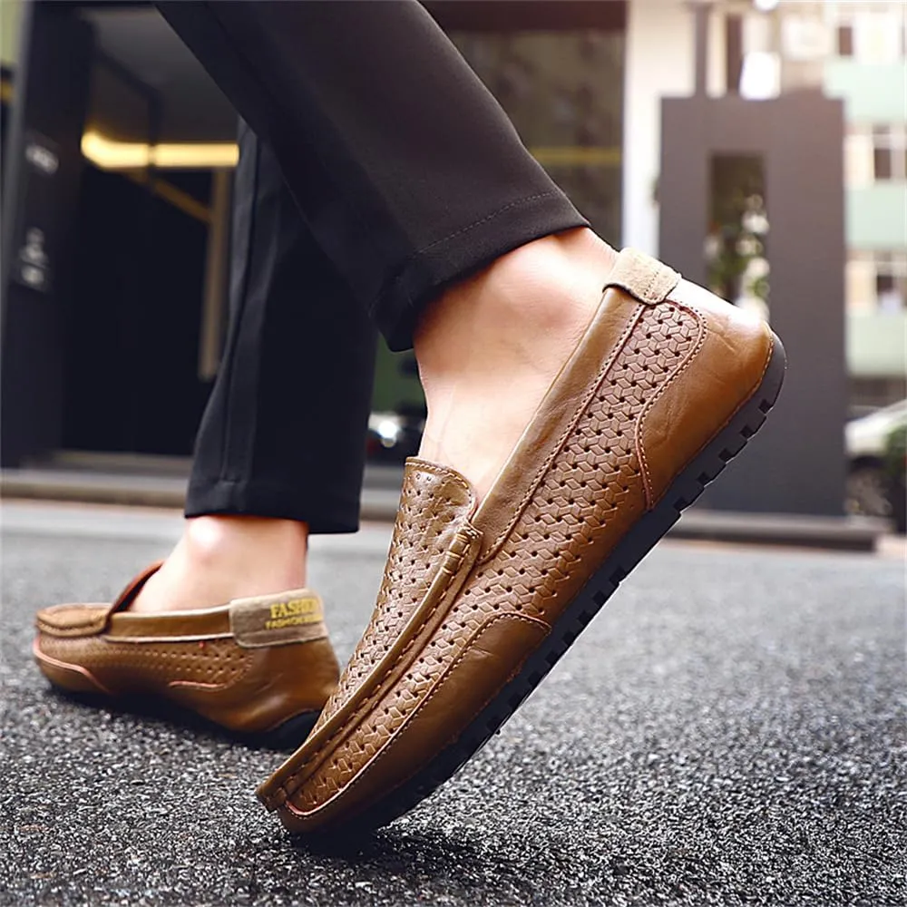 Men's Classic Penny Loafers Office Casual Slip on Loafers Men's Soft and Breathable Driving Shoes