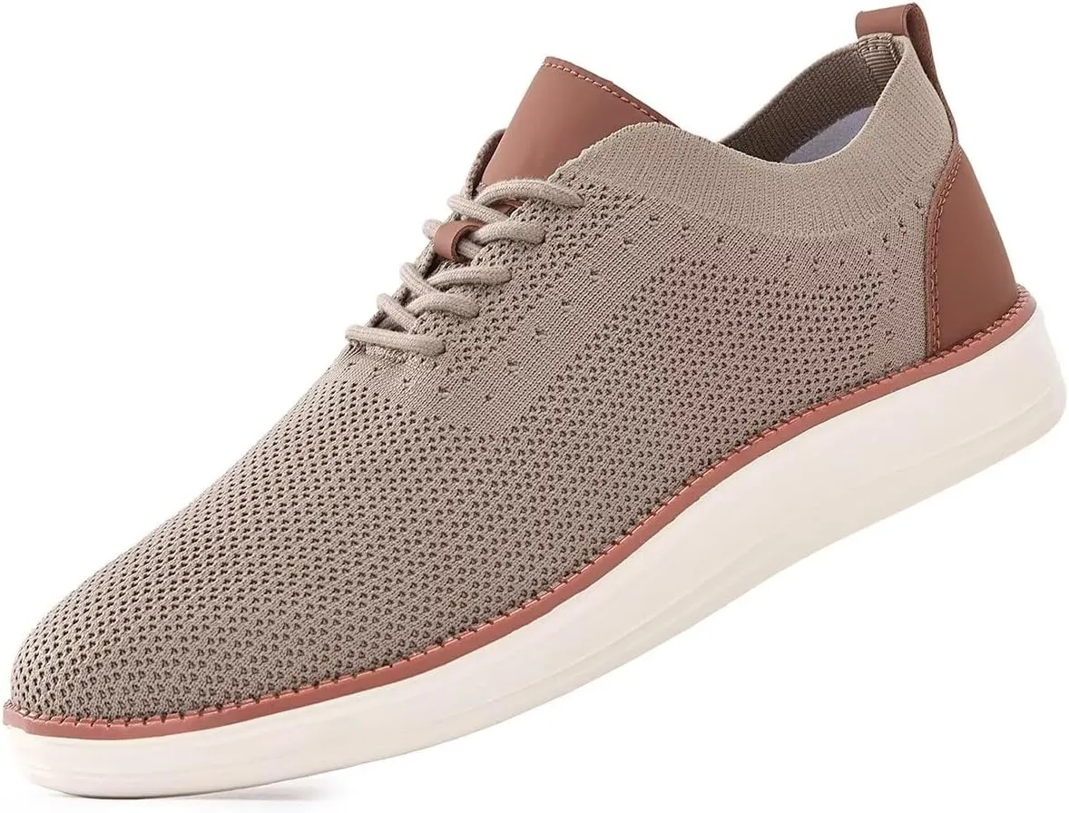 Men's Fashion Dress Sneakers Casual Walking Shoes Business Oxfords Comfortable Breathable Lightweight Tennis Zapatos para Hombre