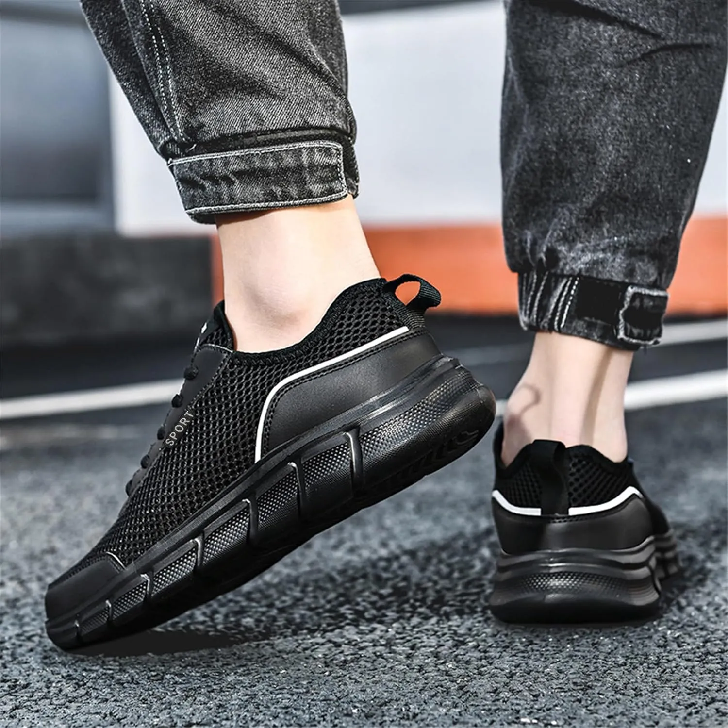 Men's Fashion Sneakers Men's Casual Dress Shoes Sneakers Classic Casual Walking Shoes Weight Lifting for Men Comfortable Walking Tennis White Leather Shoe