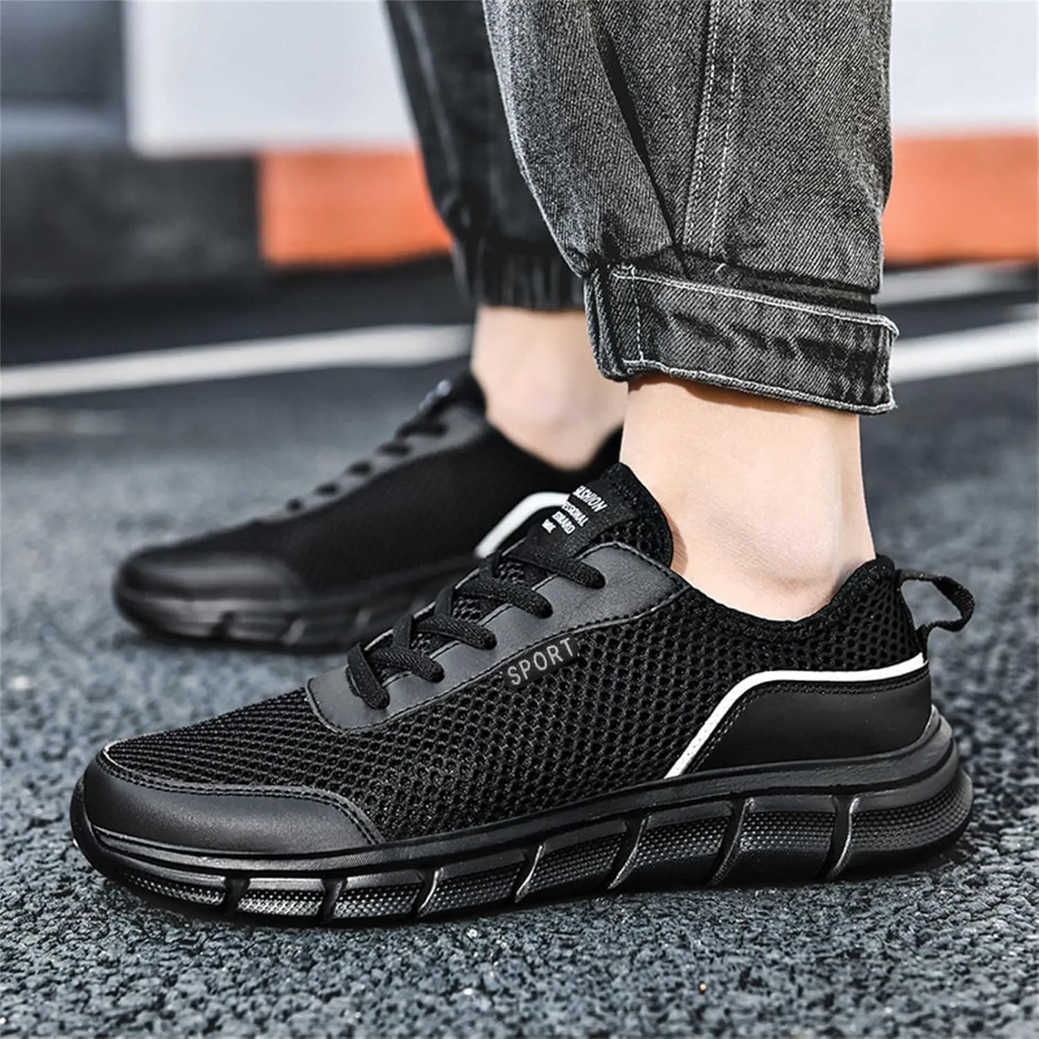 Men's Fashion Sneakers Men's Casual Dress Shoes Sneakers Classic Casual Walking Shoes Weight Lifting for Men Comfortable Walking Tennis White Leather Shoe