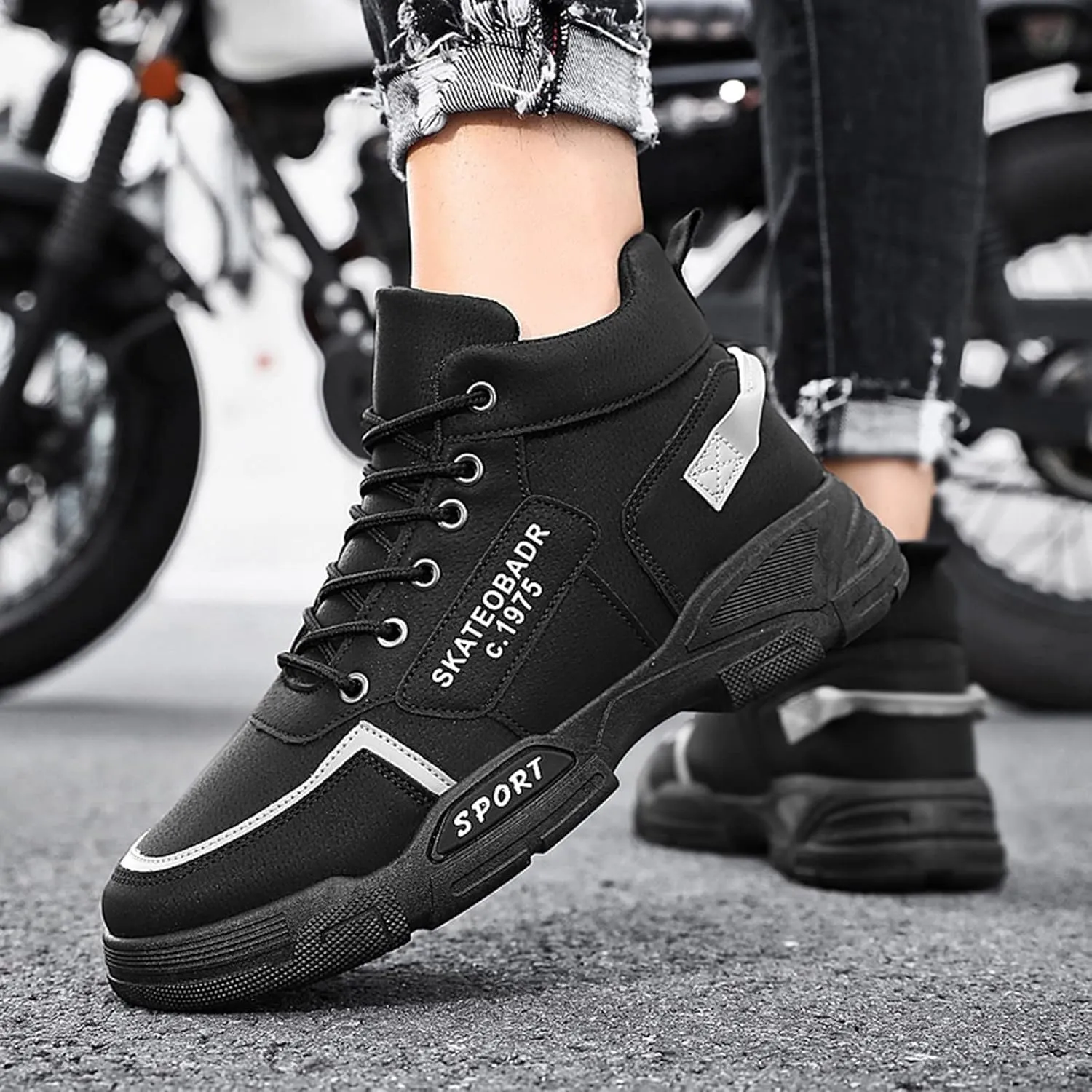 Men's Fashion Sneakers Mens Tennis Shoes Shoe for Men Slip on Shoe for Men Sport Mesh Sneaker