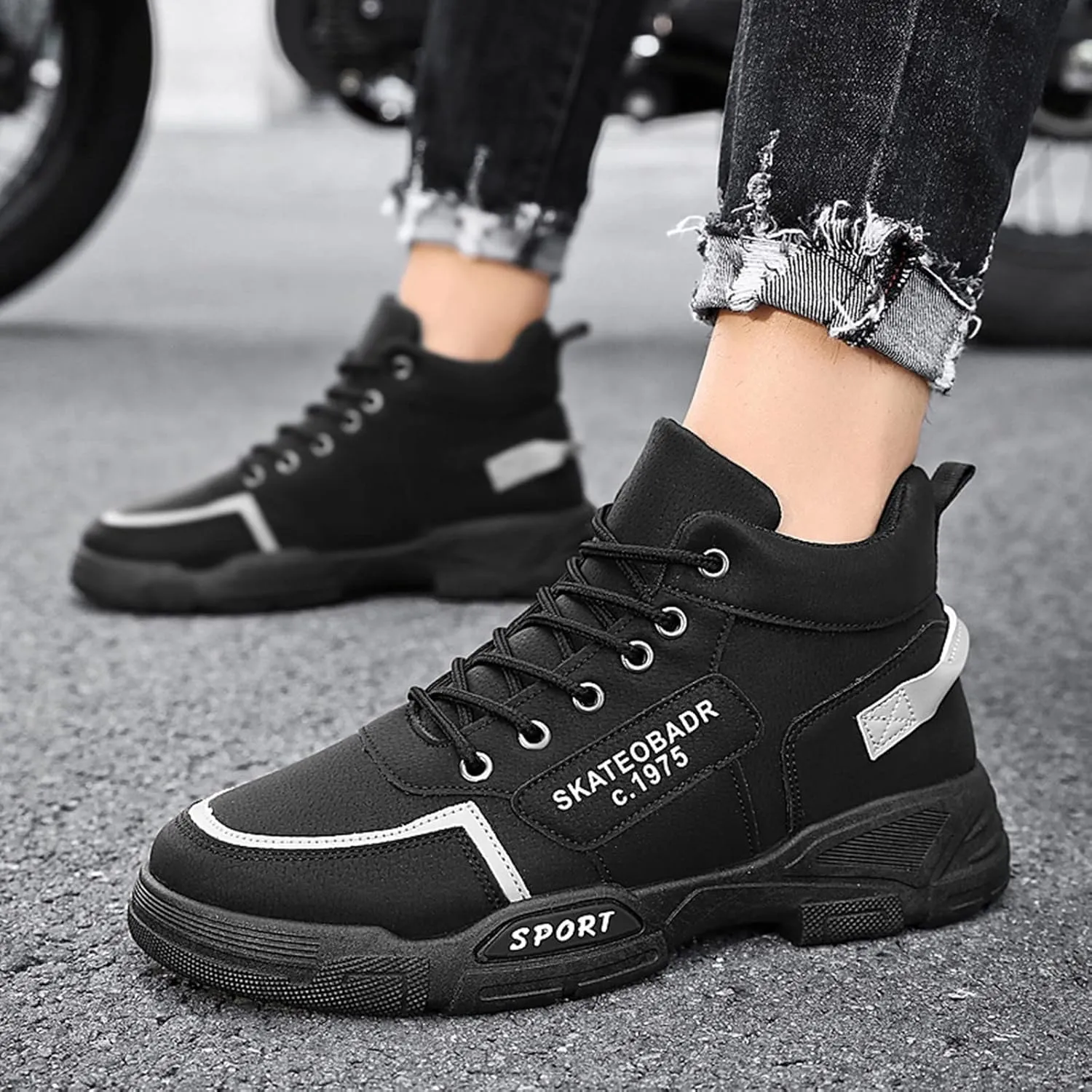 Men's Fashion Sneakers Mens Tennis Shoes Shoe for Men Slip on Shoe for Men Sport Mesh Sneaker