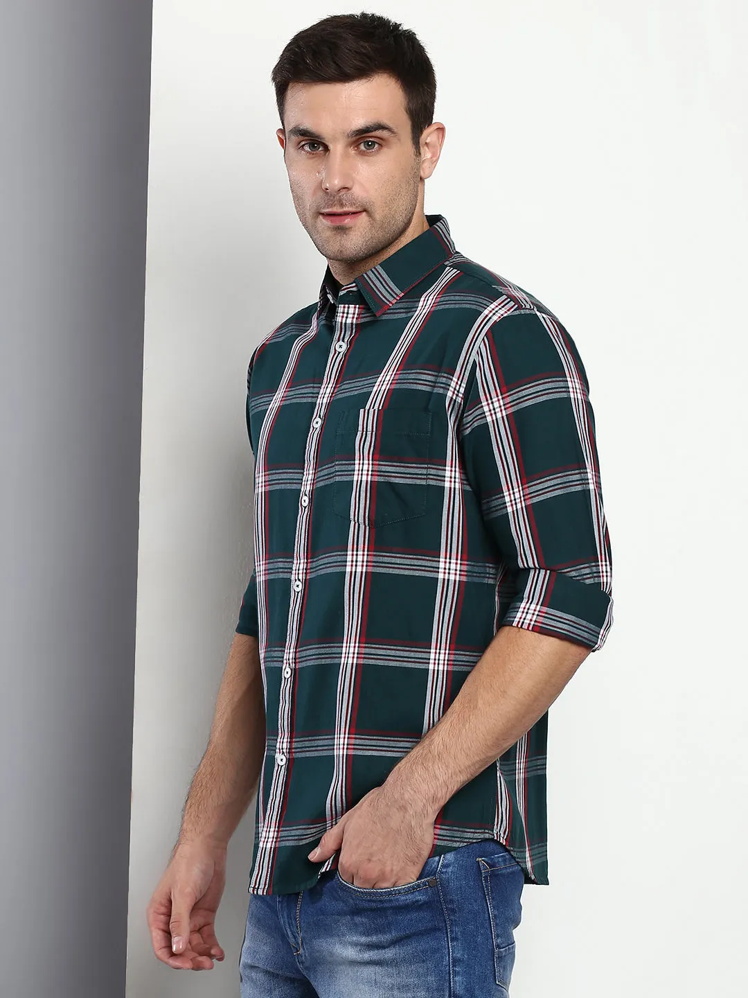 Men's Jackie Shirt (Bottle Green)