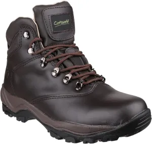 Mens Mens Winstone Waterproof Leather Walking Boots Brown Brown Leather UK 7