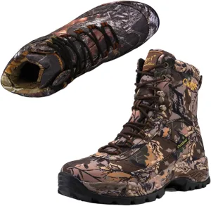 Mens Military Boots, Men High Top Lace up Non-Slip Lace up Camouflage Walking Boots, Waterproof Hiking Military Tactical Safety Boots, for Camping, Hiking Work, Combat, Jungle