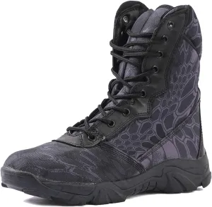 Men's Tactical Boots Lightweight Hiking Boots Water-resistant Military Army Boots Ankle Duty Hunting Boots