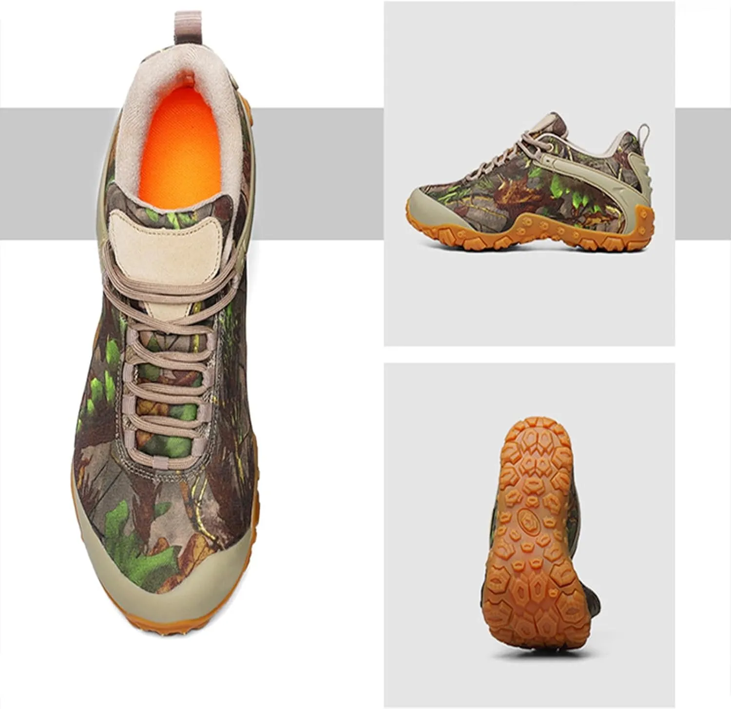 Men's Tactical Boots, Waterproof Trekking Boots, Unisex Lightweight Hiking Boots, Breathable Outdoors Desert Boots