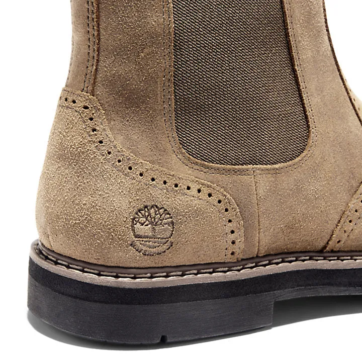 Men's Timberland Squall Canyon Waterproof Chelsea Boots Olive Leather