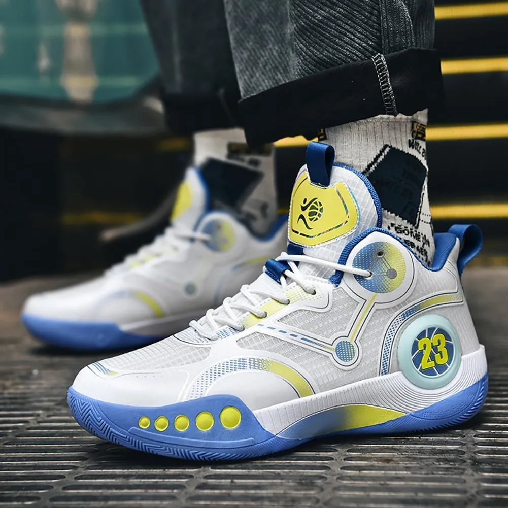 Men's Training Basketball Shoes Mandarin Duck Breathable Practical Basketball Shoes Sports Shoes