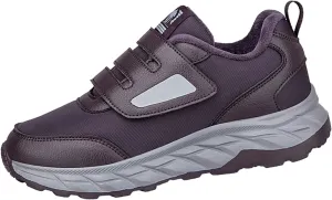 Men's Work Boots Waterproof Hiking Sneakers Fur Lined Ankle Boot Women Safety Shoes Non-Slip Slip On Platform Shoes Lightweight Comfortable Hike Grounded Footwear
