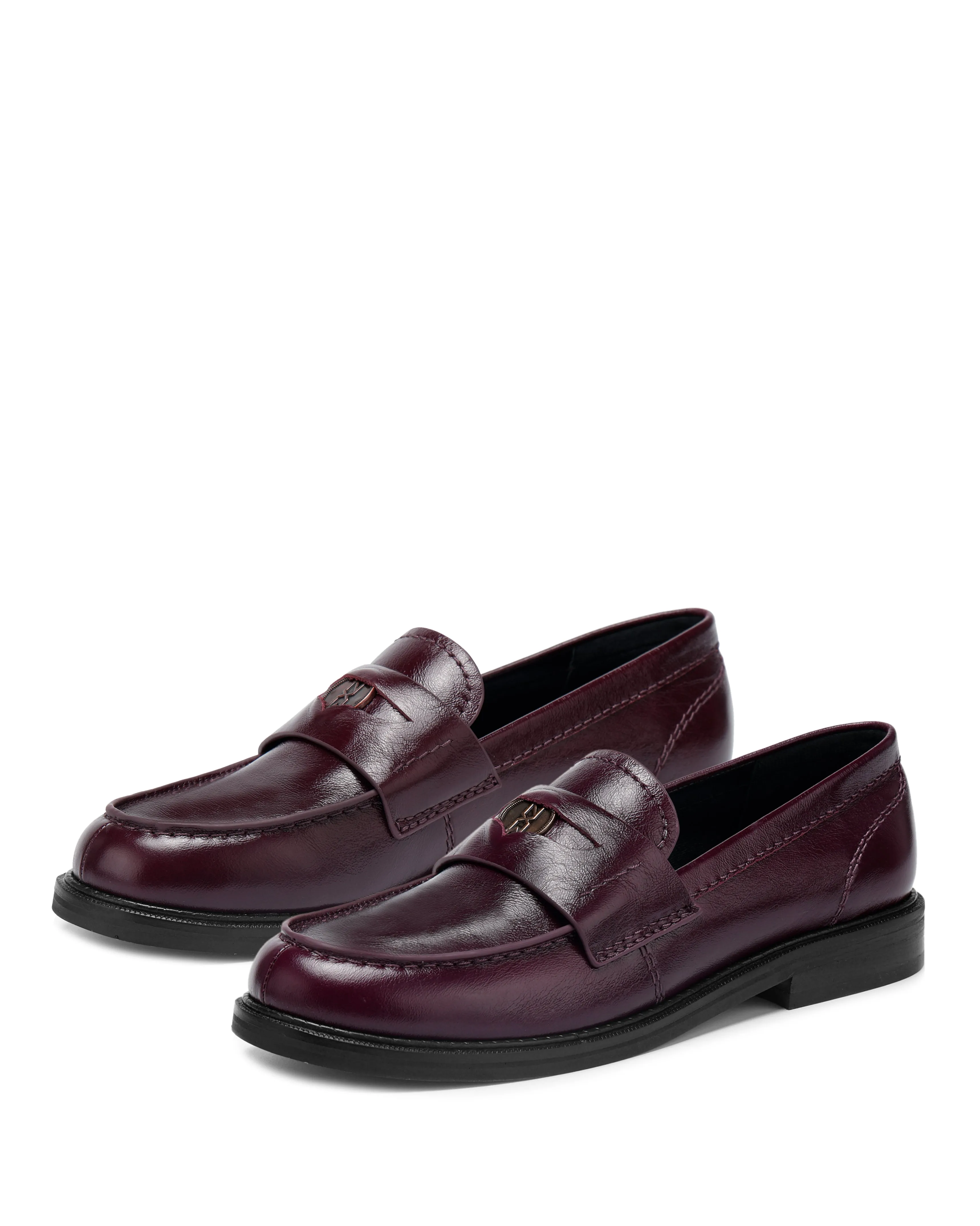 Moto Burgundy Leather