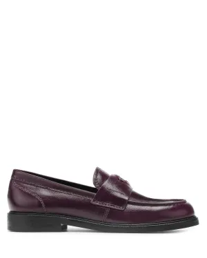 Moto Burgundy Leather